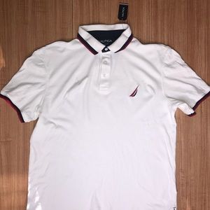 Nautica Men’s White Classic Fit Polo XL
